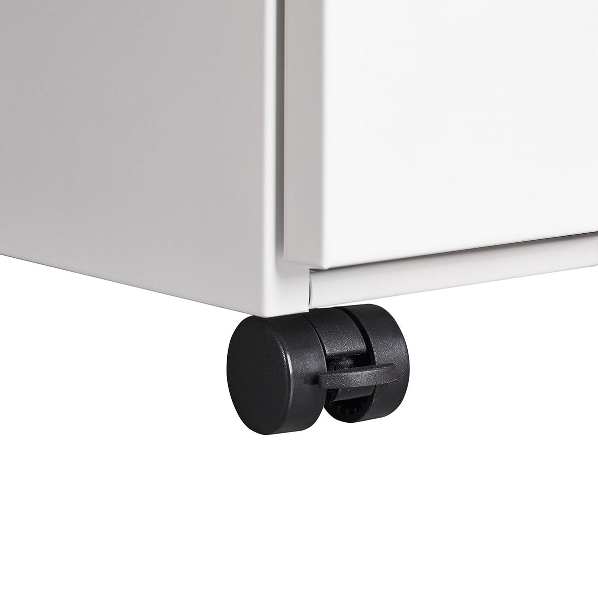 SINOFURN White 3-Drawer 15.4-in File Cabinet