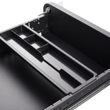 SINOFURN Black 3-Drawer 15.8-in File Cabinet