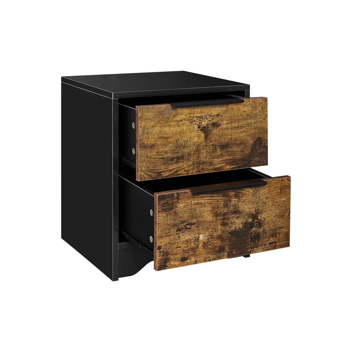 SINOFURN Black 2-Drawer 15.7-in File Cabinet