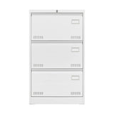 SINOFURN White 3-Drawer 23.6-in File Cabinet