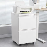 SINOFURN White 2-Drawer 15.4-in File Cabinet