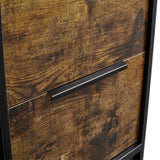 SINOFURN Black 2-Drawer 15.7-in File Cabinet