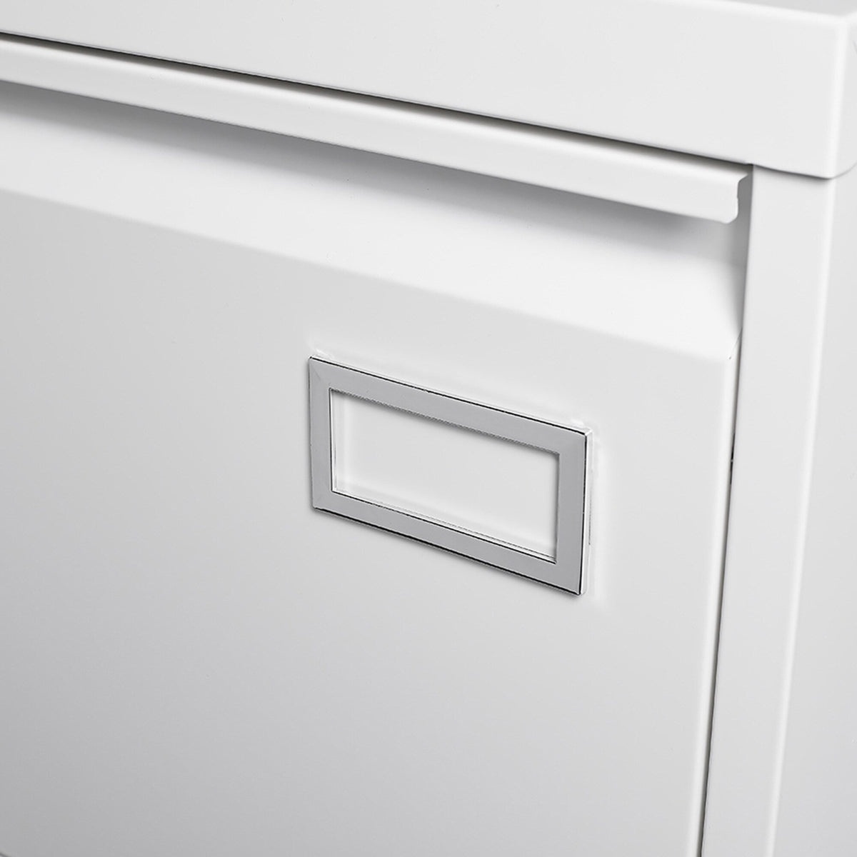 SINOFURN White 3-Drawer 23.6-in File Cabinet
