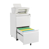 SINOFURN White 2-Drawer 15.4-in File Cabinet