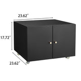 SINOFURN Black 23.6-in File Cabinet