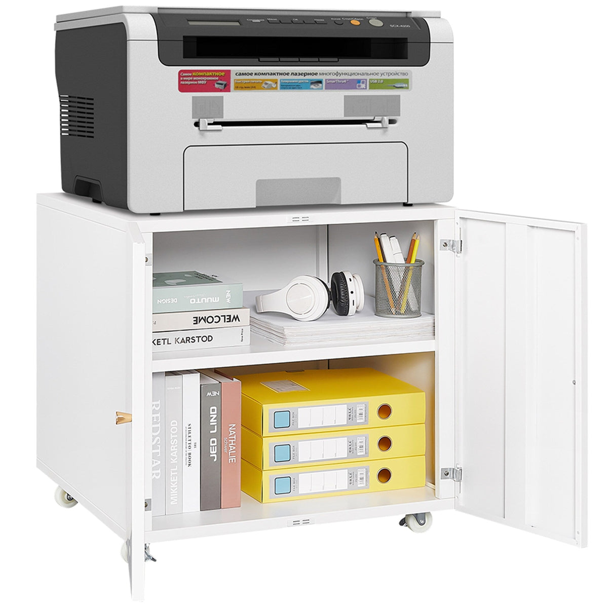 SINOFURN White 23.6-in File Cabinet