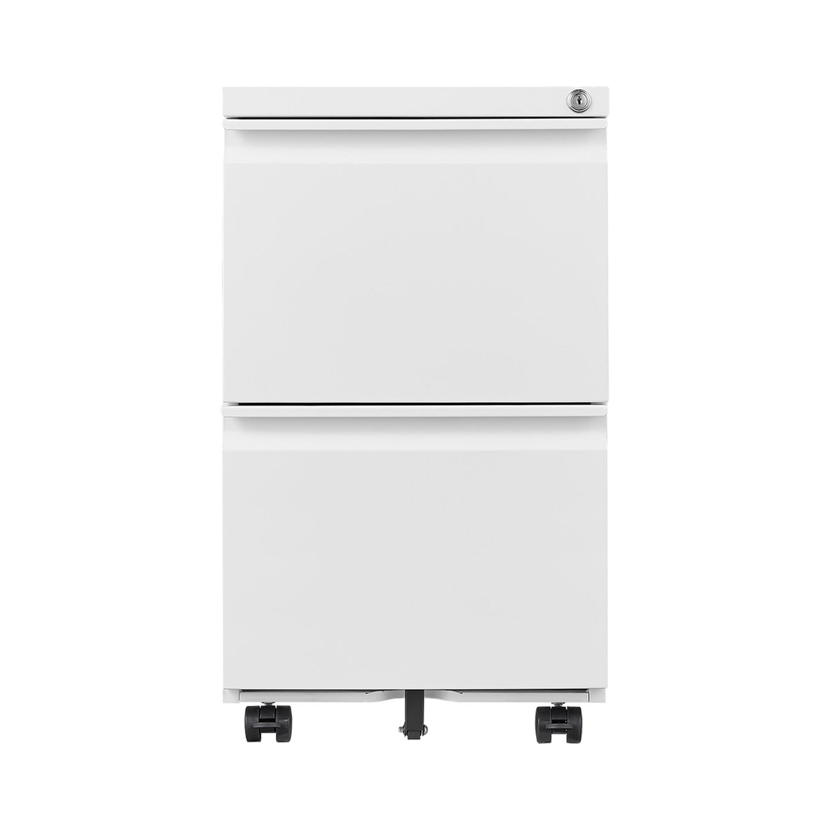 SINOFURN White 2-Drawer 15.4-in File Cabinet