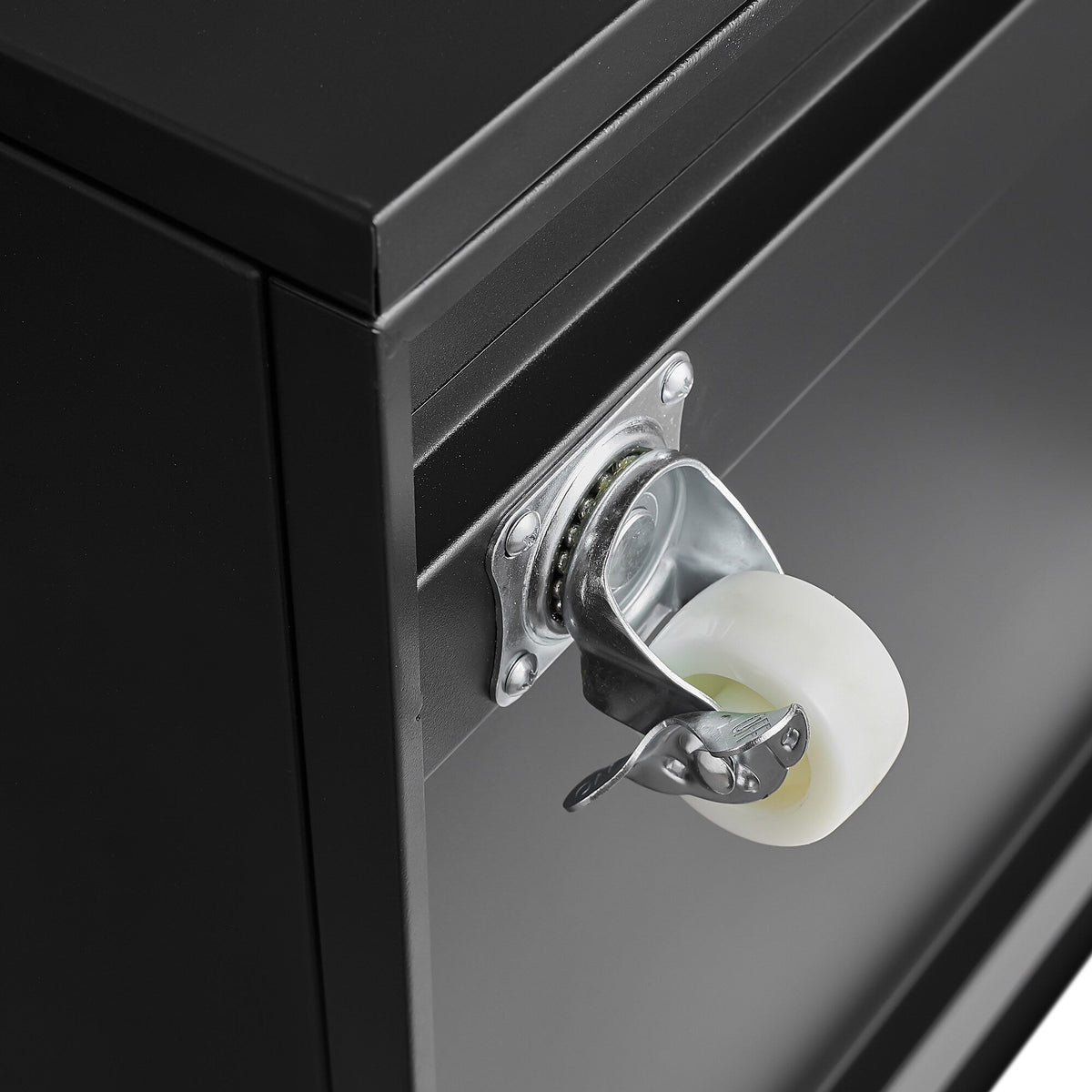 SINOFURN Black 23.6-in File Cabinet
