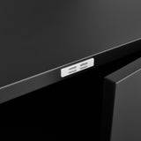 SINOFURN Black 23.6-in File Cabinet