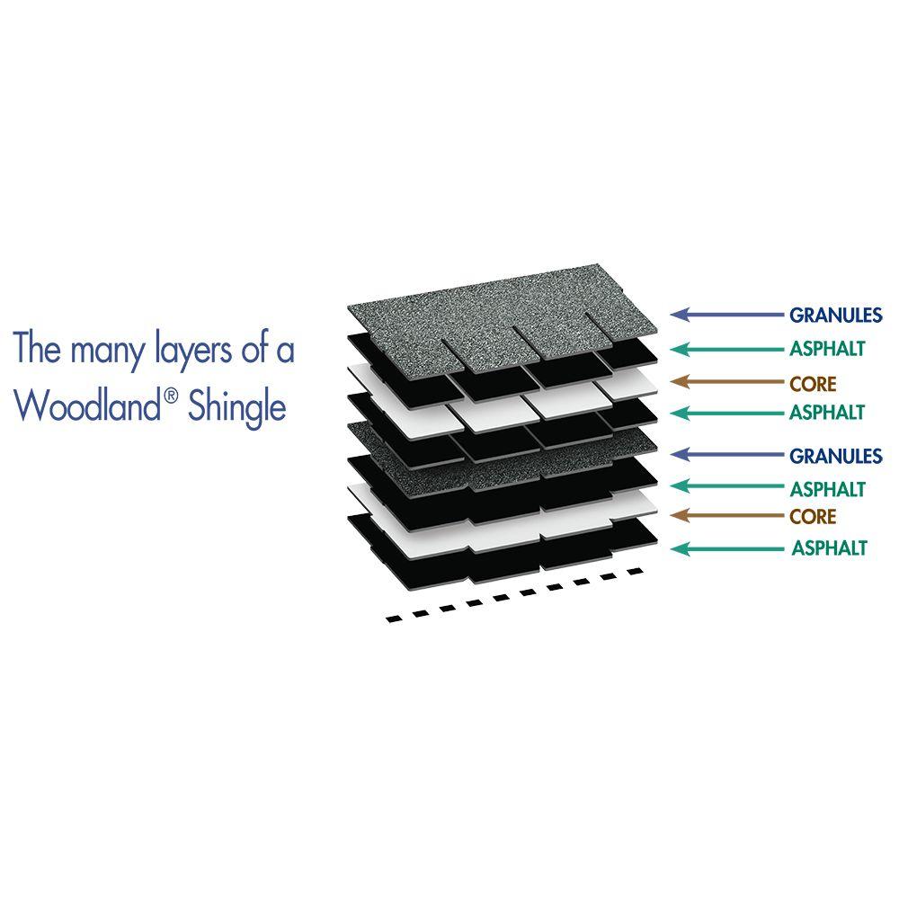 Woodland Cedarwood Abbey Designer Laminated Architectural Shingles (25 sq. ft. per Bundle) (14-pieces)