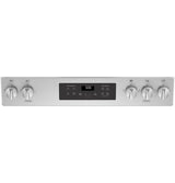 GE 5.3 cu. ft. Slide-In Gas Range with Steam-Cleaning Oven in Stainless Steel
