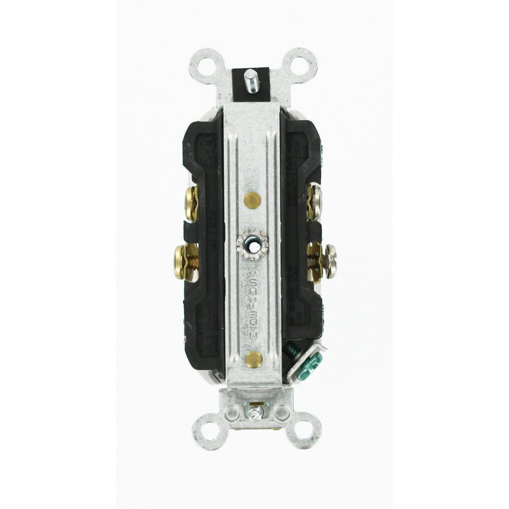 15 Amp Commercial Grade Duplex Outlet, White (10 Pack) - Super Arbor