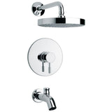 Elba Pressure Balance Single-Handle 1-Spray Tub and Shower Faucet in Chrome (Valve Included) - Super Arbor