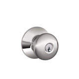 Plymouth Bright Brass Keyed Entry Door Knob - Super Arbor