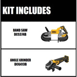 20-Volt MAX Li-Ion Brushless Cordless Deep Cut Band Saw (Tool-Only) with Bonus 4-1/2 in. Small Angle Grinder (Tool-Only)