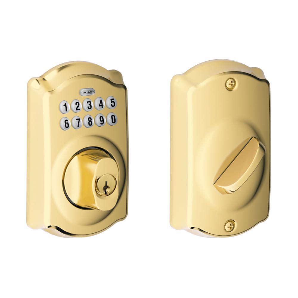 Camelot Satin Nickel Keypad Electronic Door Lock Deadbolt - Super Arbor