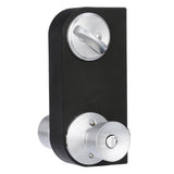 Satin Chrome Single Cylinder Deadbolt with Bell Entry Door Knob Combo Pack - Super Arbor