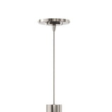 Style Selections Dunwynn Polished Nickel Modern/Contemporary Seeded Glass Cylinder LED Pendant Light