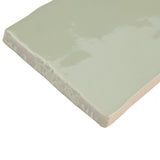 Merola Tile Chester Sage 3 in. x 12 in. Ceramic Wall Subway Tile (5.93 sq. ft. / Case)