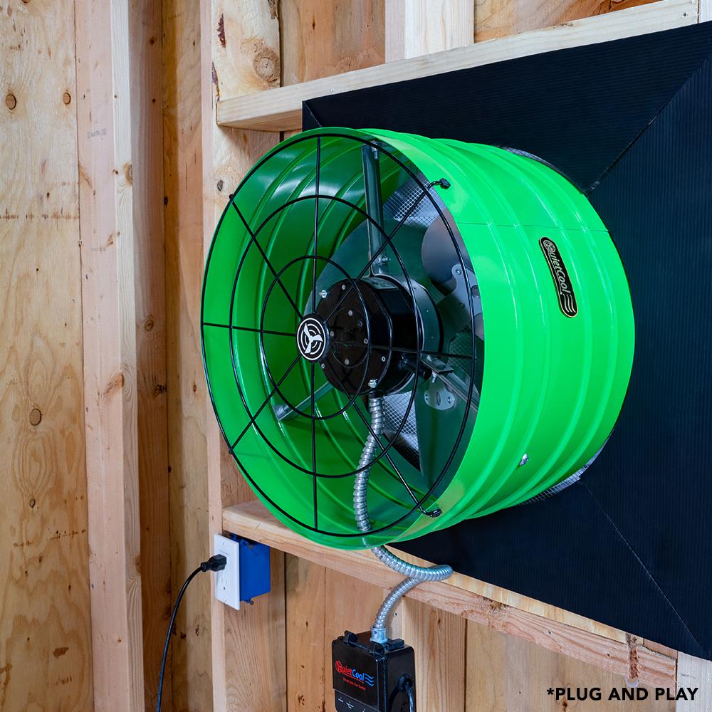 QuietCool 2830 CFM Smart App Controlled 3-Speed Gable Mount Attic Fan