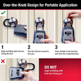 5400D 9.6 cu in. Set Your Own Combination Portable Lock Box - Super Arbor