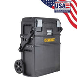 16 in. 4-in-1 Cantilever Tool Box Mobile Work Center with Removable Tray