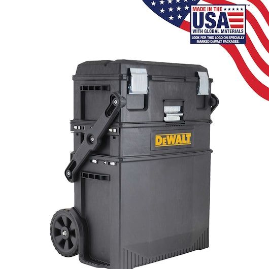16 in. 4-in-1 Cantilever Tool Box Mobile Work Center with Removable Tray