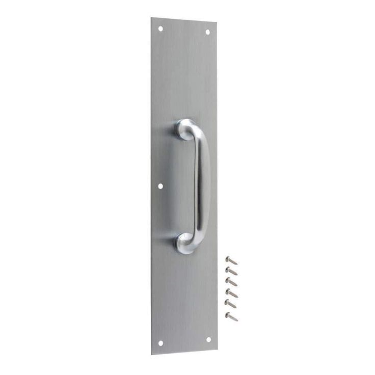 3-1/2 in. x 15 in. Satin Aluminum Pull Plate