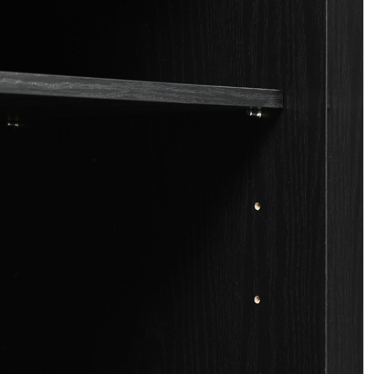 SINOFURN Black Mdf Base with Mdf Wood Top Rolling Kitchen Island (28.8-in x 53.8-in x 36.5-in)