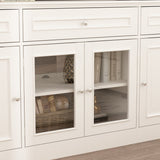FUFU&GAGA Modern/Contemporary White Tv Cabinet Integrated Tv Mount (Accommodates TVs up to 55-in)