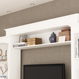 FUFU&GAGA Modern/Contemporary White Tv Cabinet Integrated Tv Mount (Accommodates TVs up to 55-in)