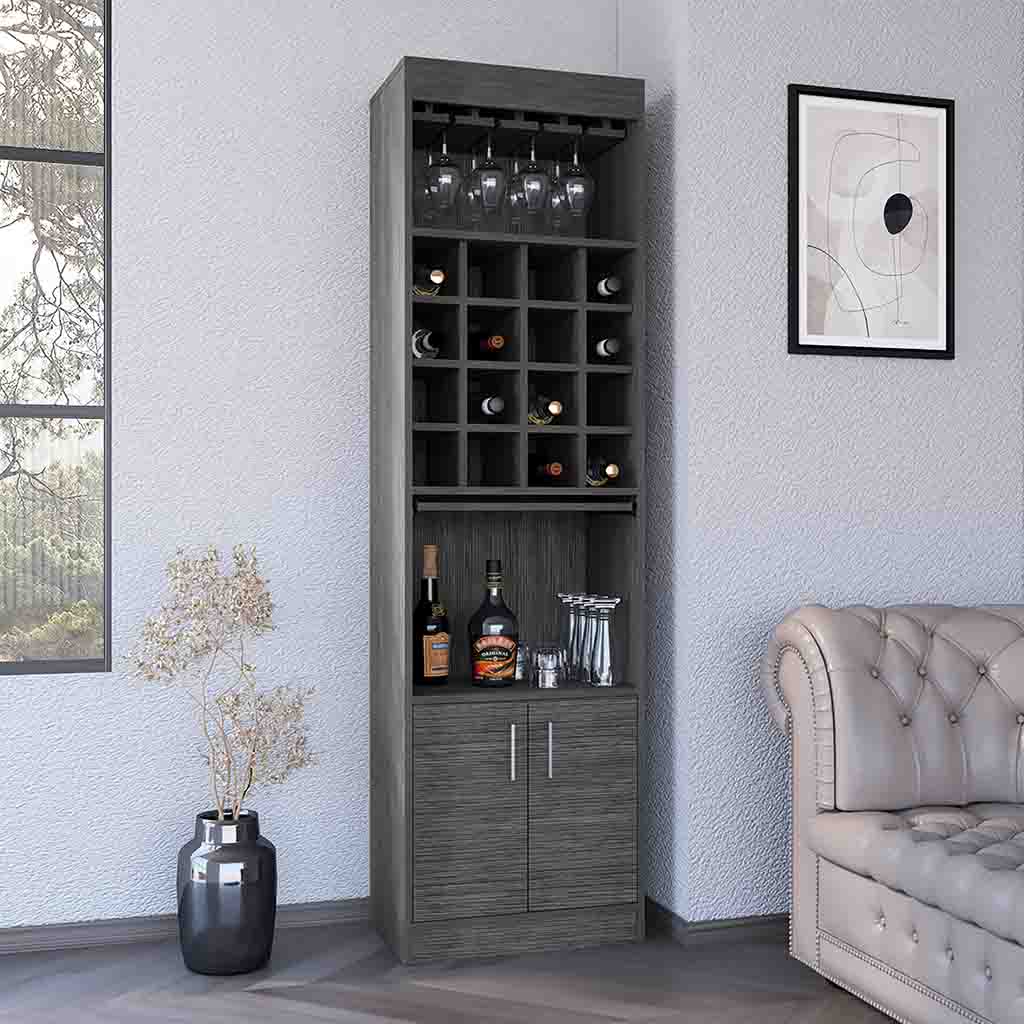 Flynama 20-in x 71.1-in Gray Rectangle Bar Cabinet