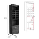 Flynama 20-in x 71.1-in Gray Rectangle Bar Cabinet
