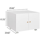 Flynama White 23.62-in File Cabinet
