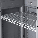 Gracious Living 17-in W x 69-in H Plastic Grey/Black Freestanding Utility Storage Cabinet