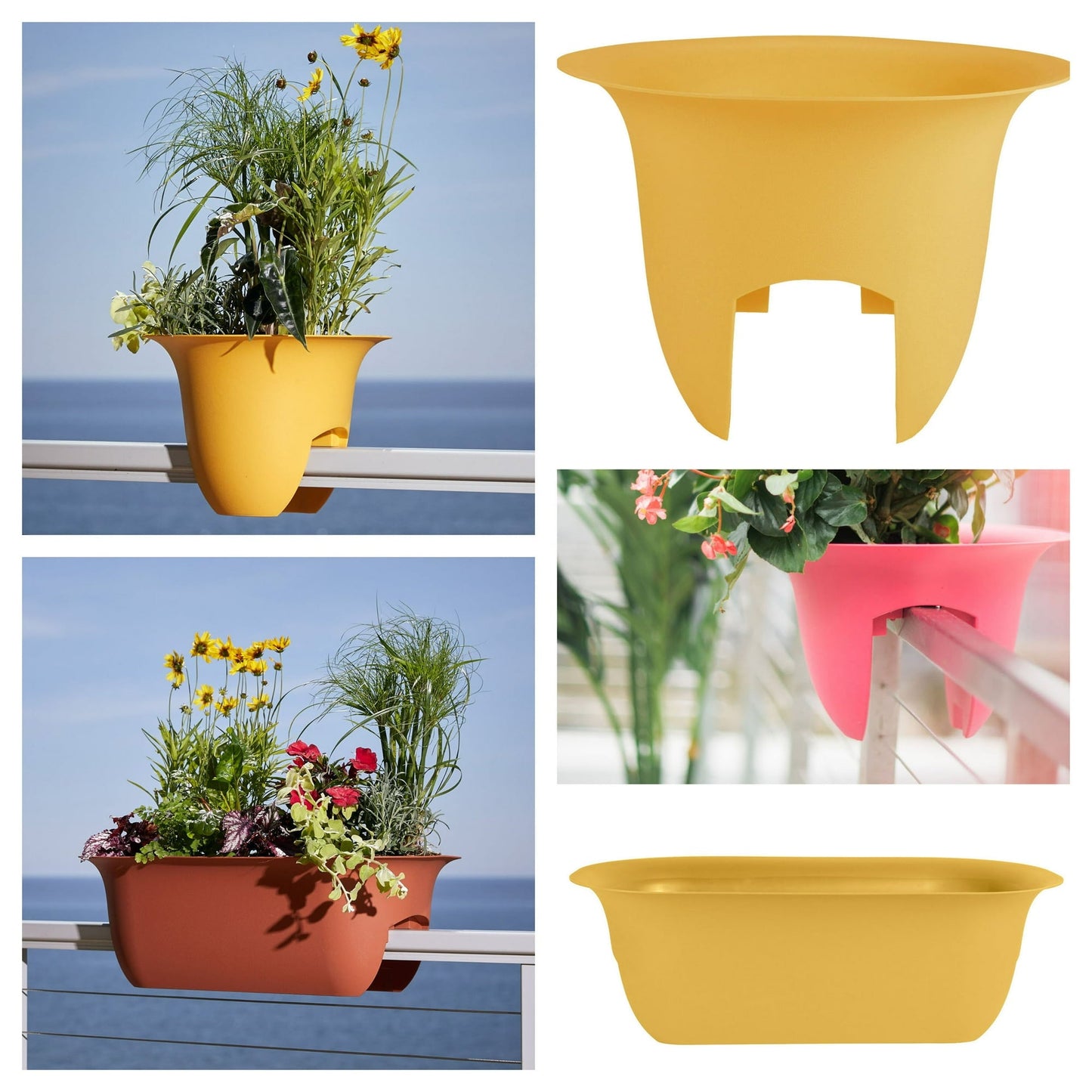 Bloem Freesia Planter w/ Saucer 8" Classic Blue