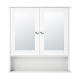 WELLFOR 22-in x 23-in x 5-in White Bathroom Wall Cabinet