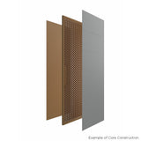Masonite Melrose 30-in x 80-in Blue Heron Flush Prefinished Molded Composite Bifold Door (Hardware Included)