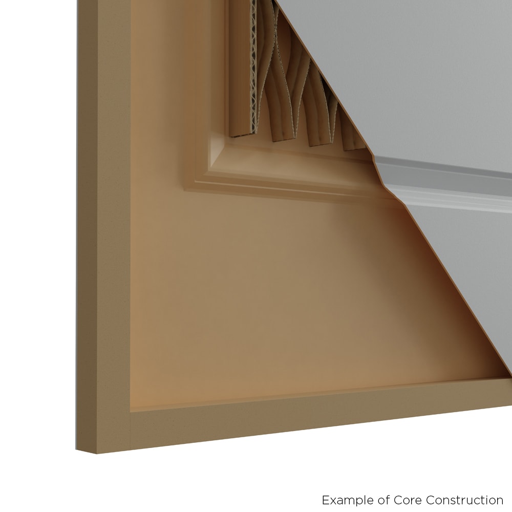 Masonite Livingston 30-in x 80-in White 3-Panel Square Prefinished Molded Composite Bifold Door (Hardware Included)
