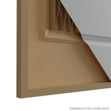 Masonite Traditional 24-in x 80-in Cream N Sugar 4-Panel Square Prefinished Molded Composite Bifold Door