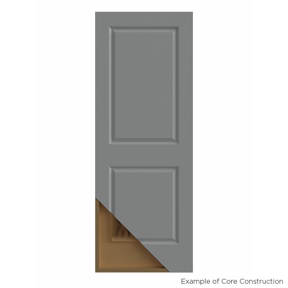 Masonite Livingston 30-in x 80-in White 3-Panel Square Prefinished Molded Composite Bifold Door (Hardware Included)
