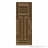 Masonite 24-in x 80-in Primed White 3-Panel Craftsman Hollow Core Molded Composite Left-Hand Inswing Single Prehung Interior Door