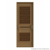 Masonite Traditional 24-in x 80-in Cream N Sugar 4-Panel Square Prefinished Molded Composite Bifold Door