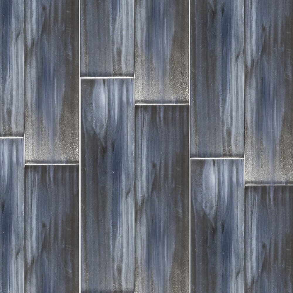 Elida Ceramica Blue 3-in x 12-in Glossy Glass Subway Wall Tile