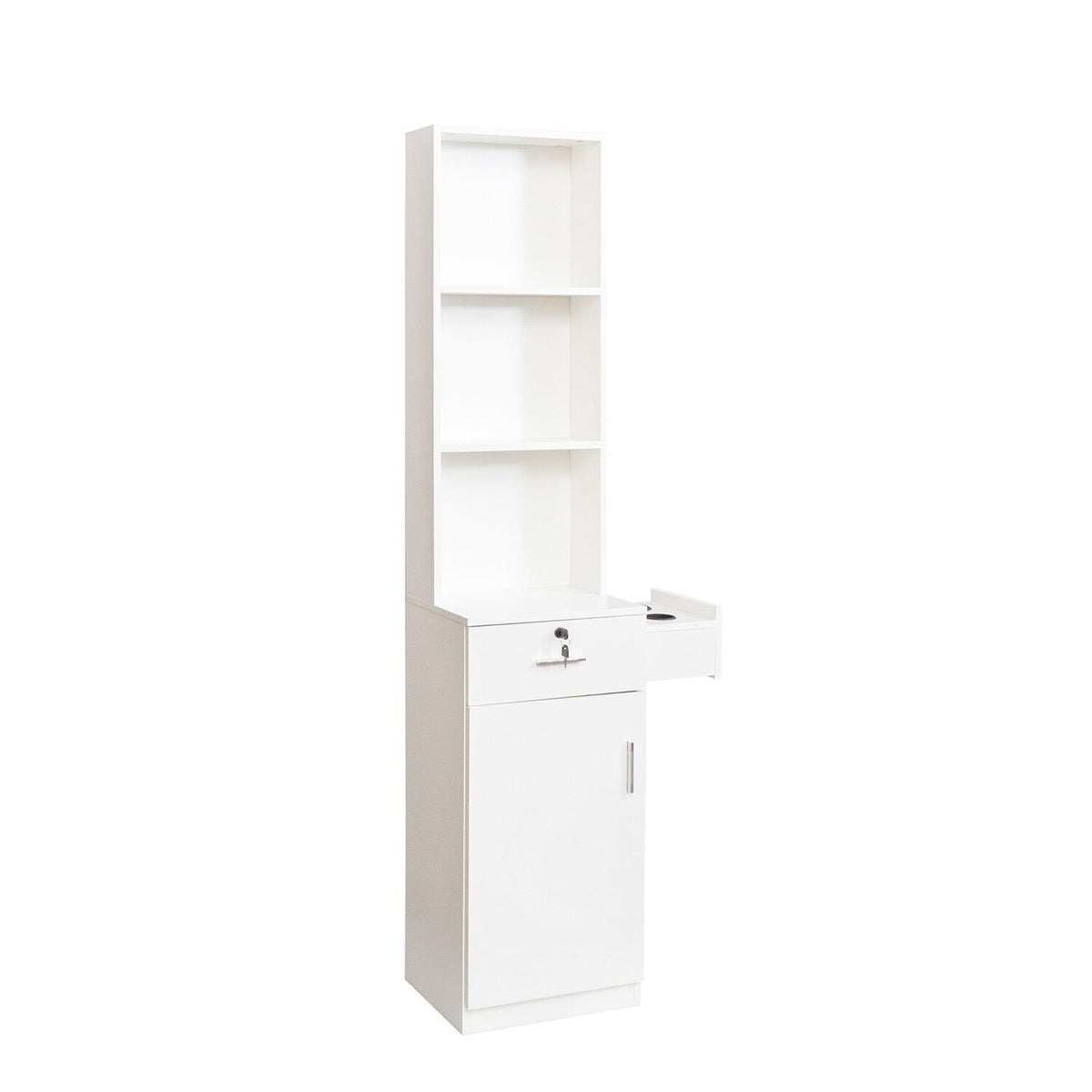 Mondawe 15.67-in W x 70.87-in H Mdf White Freestanding Utility Storage Cabinet