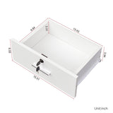 Mondawe 15.67-in W x 70.87-in H Mdf White Freestanding Utility Storage Cabinet