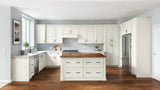 allen + roth Aveley 30-in W x 34.5-in H x 24-in D Linen 2-Drawer Base Fully Assembled Cabinet (Flat Panel Style)