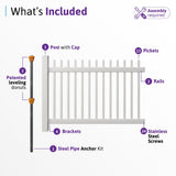 WamBam Fence 4-ft H x 6-ft W Privacy Vinyl Flat-top Fence Panel No Dig (Unassembled)