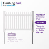 WamBam Fence 4-ft H x 6-ft W Privacy Vinyl Flat-top Fence Panel No Dig (Unassembled)
