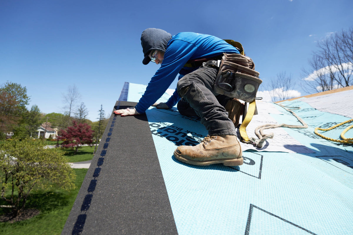 GAF QuickStart Peel & Stick Black Starter Roof Shingles Roll, 9 in. x 33 ft (33 lin. ft per Bundle)